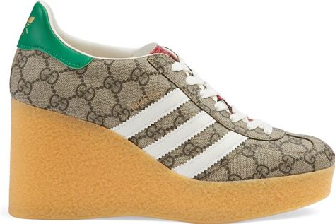 gazelle sneakers adidas gucci|gucci gazelle wedge price.